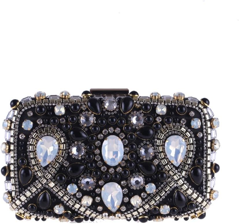 Bag female beaded dinner bag pearl and diamond clutch bag European and banquet dress bag