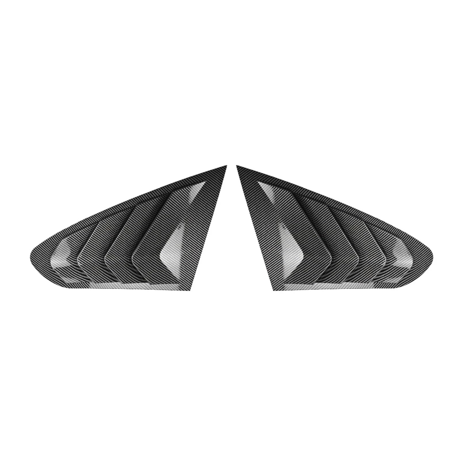 Car Rear Side Louver Window Side Shutter Cover Triangle Shade Trim Sticker Vent Compatible With BMW 4 Series F36 2014-2020 Auto Accessories(Carbon Fiber Look)