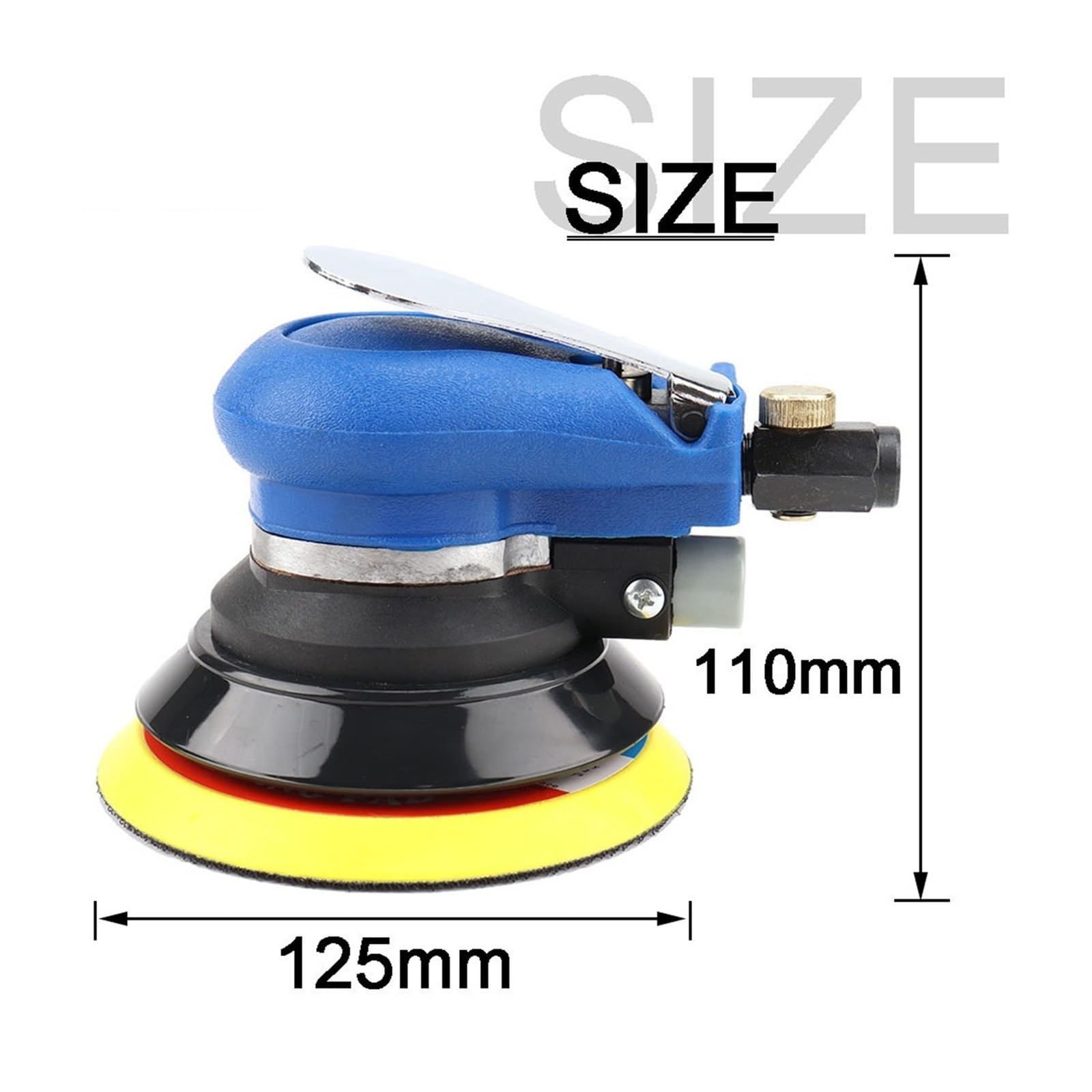 125mm szlifierka pneumatyczna 5 ''cal pneumatyczne narzędzie do polerowania polerowanie losowe orbitalne palmy pielęgnacji lakieru samochodowego usuwanie rdzy,Niskie Wibracje