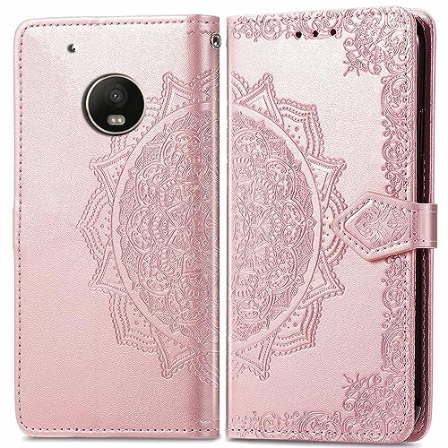 BIIULHCI Funda para Motorola Moto G5 Plus,Función de Soporte, Billetera con Tapa Tarjetas,PU Cuero Carcasa Flip Case Cover para Moto G5 Plus