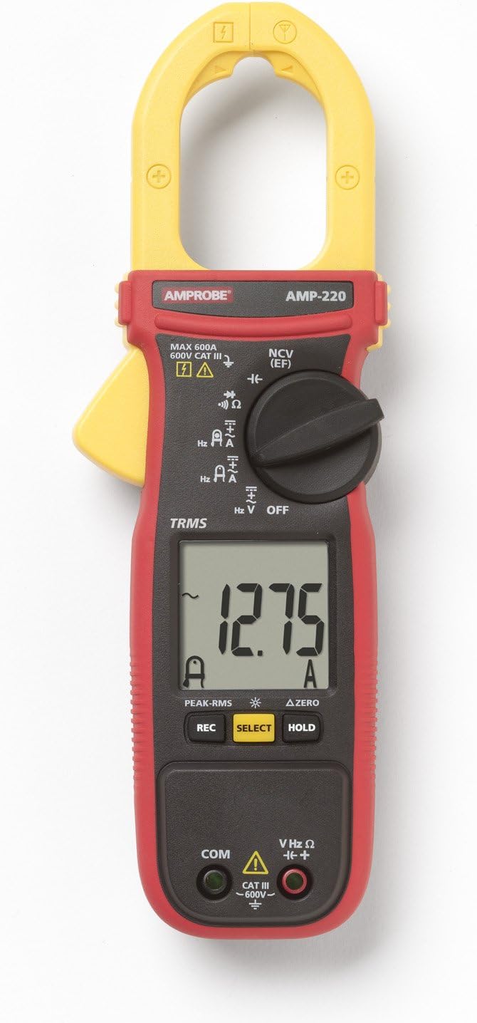 AMP-220 True-RMS 600A AC/DC Clamp Meter