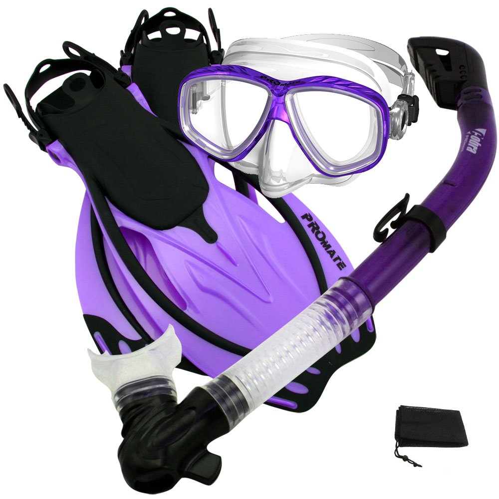 Snapklik.com : Promate Snorkeling Scuba Dive Dry Snorkel Purge Mask ...