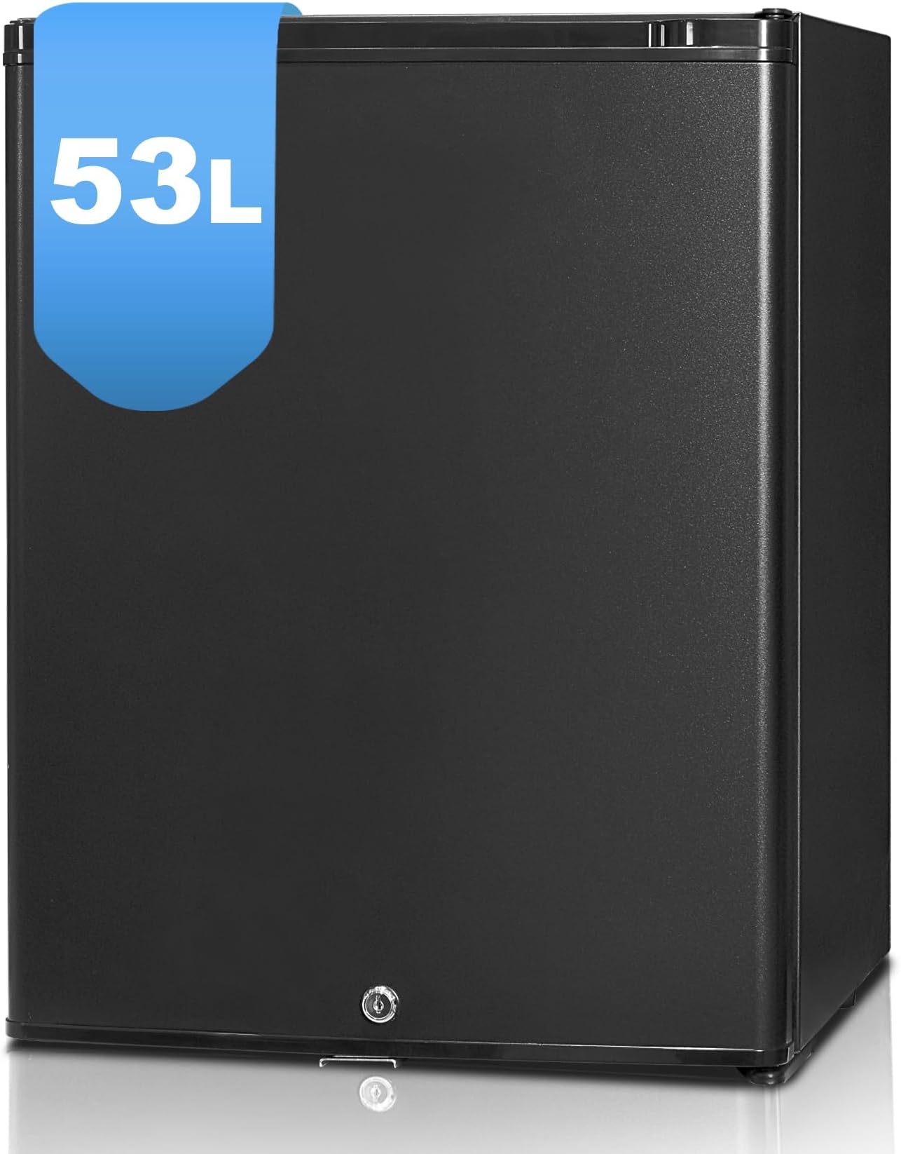 Techomey 12V Fridge 53L, Quiet 12V Fridge for Caravan, 12 volt Fridge