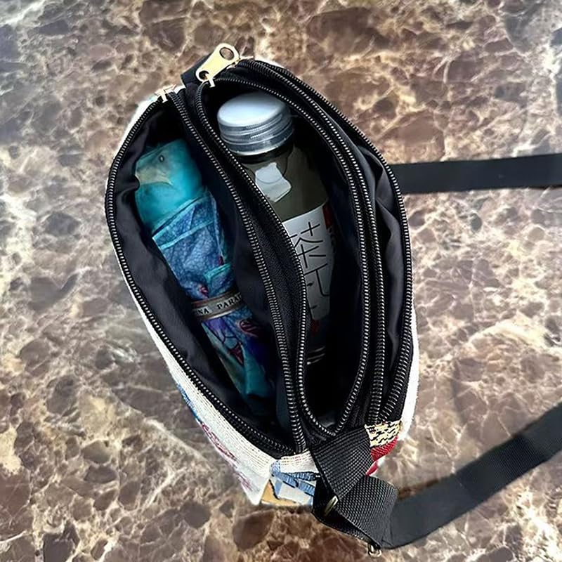 Women Vintage Crossbody Bag Lightweight Butterfly/Floral Embroidery Shoulder Bag Handbag for Beach Vacation Travel4