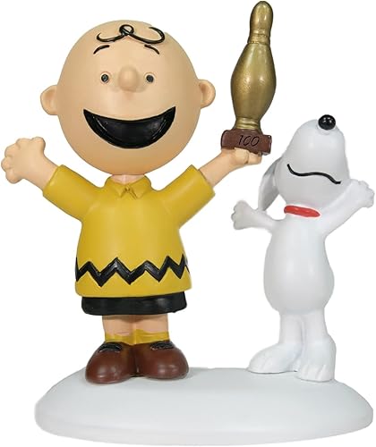 Department 56 Peanuts Village Accessories Charlie Brown Breaks 100 - Figura de 2.18 pulgadas, multicolor Department 56 Peanuts Village Accessories Charlie Brown Breaks 100 - Figura de 2.18 pulgadas, multicolor