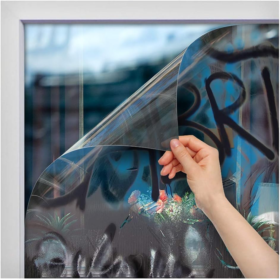 4Mil Clear Anti-Graffiti Window Film- 60" x 50 ft