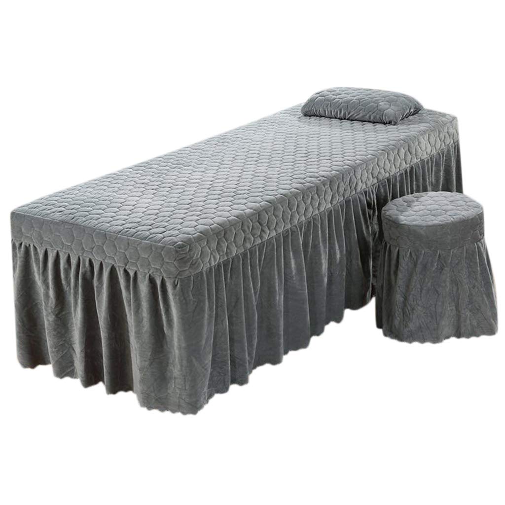 LOVIVER Standard Massage Table Skirt Beauty Face Facial Bed Cover Linen Valance Sheet for Most Cosmetic Beds - Grey : Beauty & Personal Care