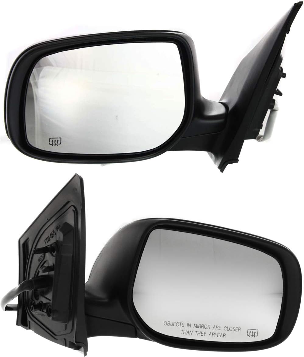Kool Vue Mirror for Car Passenger Side Power Heated for Toyota Corolla 2009-2013, Paintable Japan or USA Built Vehicle