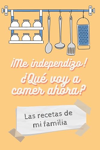 Cuaderno para Recetas de Cocina A5 - Libro de Recetas Familiares en Blanco: Regalo original para independizarse | Cuaderno de Recetas para Rellenar | Recetario para escribir