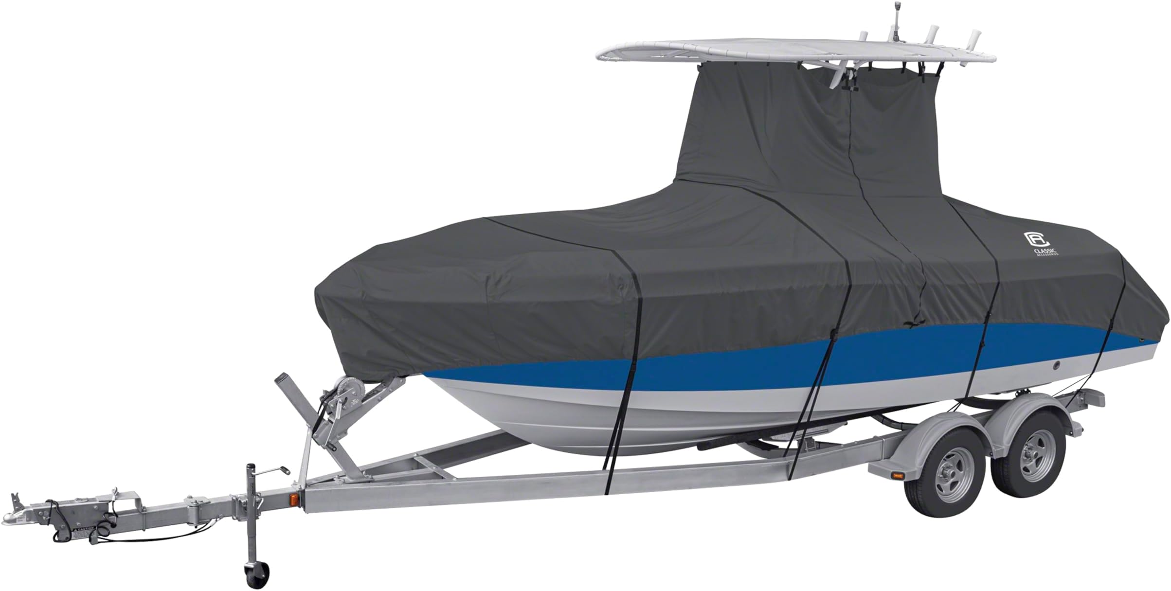 Classic Accessories StormPro Heavy-Duty T-Top Boat Cover, Fits Boats 22 ft - 24 ft Long x 116 in Wide