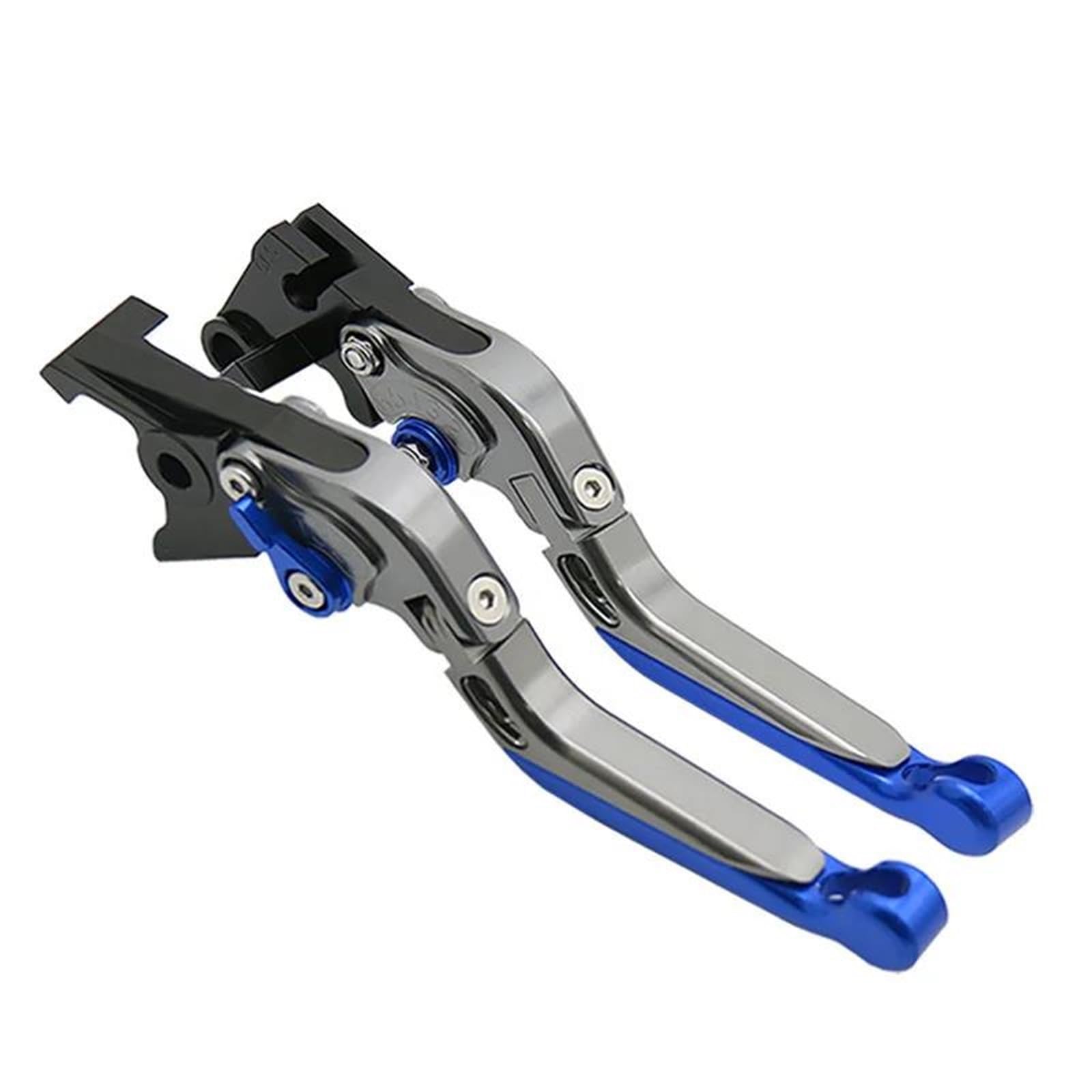 KKMNAIF Motorcycle Front Brake Lever Motorcycle Accessories Adjustable CNC Folding Extendable Brake Clutch Levers for Ya&ma&ha for XP TMAX 560/530/500 Tech Max 2008-2025(Blue-a)