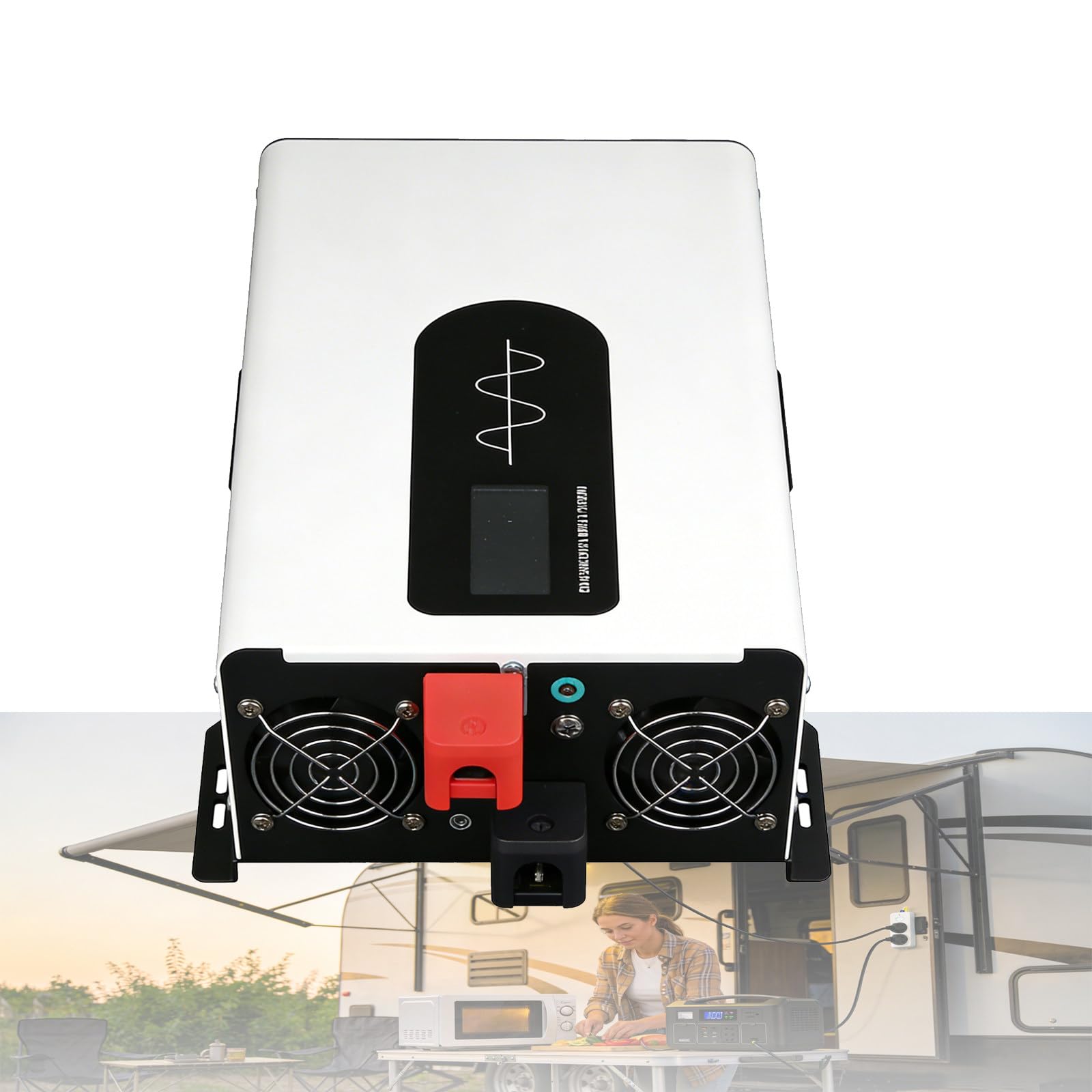 eQianyuan 72V Pure Sine Wave Inverter Dual Peak Power 2500W/72V-220V