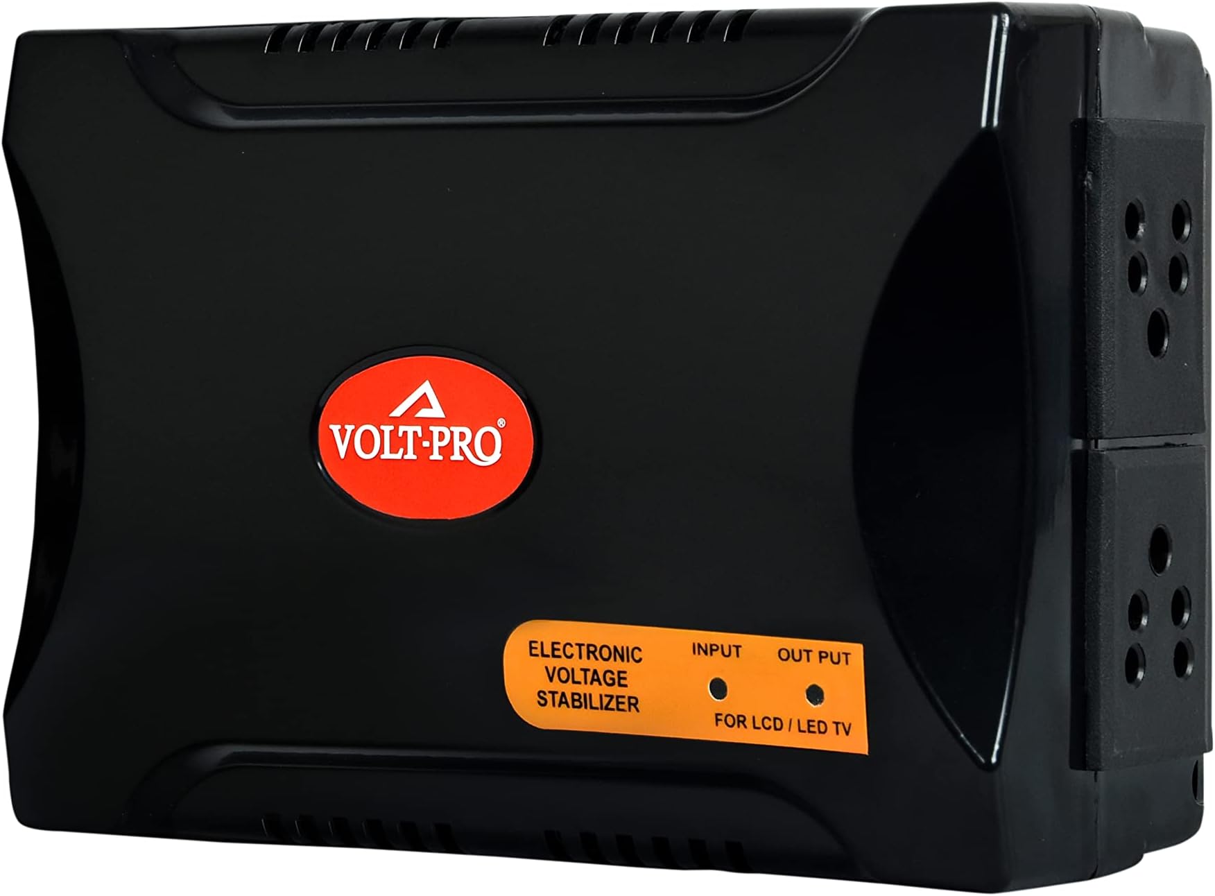 Voltage Stabilizer for Smart LED TV for 32/43/55 inchs+ Set Top Box+Home Theater System (100% Copper) Black