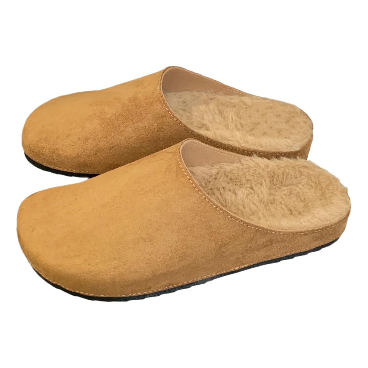 Donna Pantofole Mule in Pelle Pel