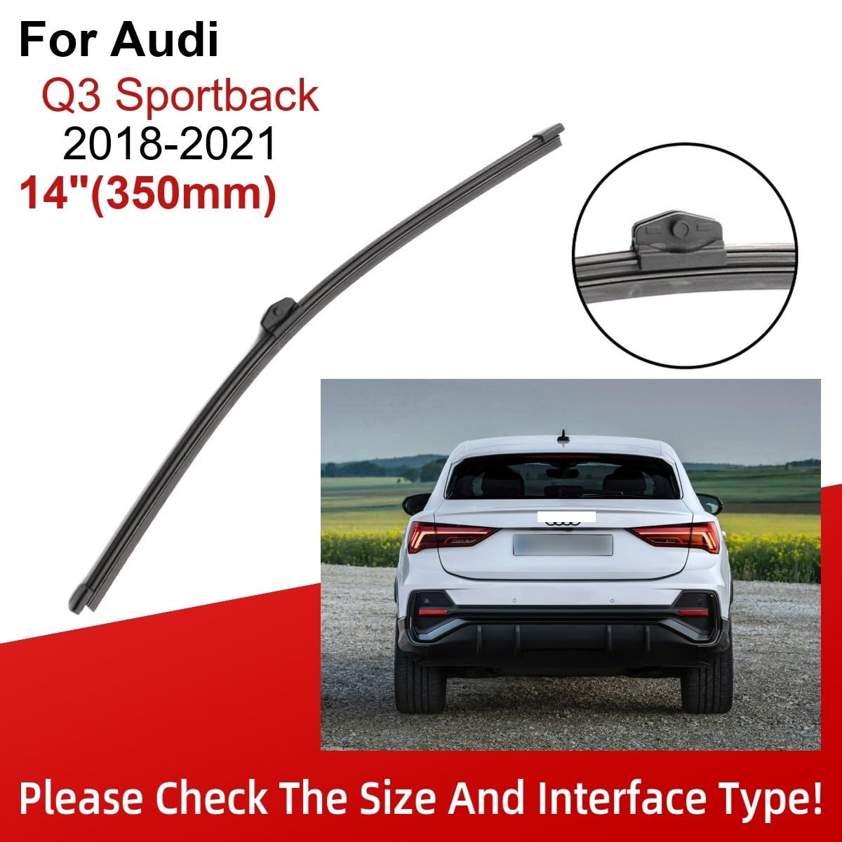 Tergicristallo per auto, per Audi Q3 Sportback 2018-2021