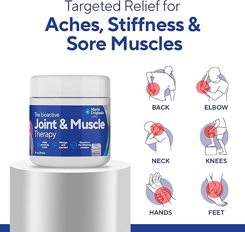 Miniatura 7 de Marie Originals Terapia articular y muscular Crema tópica para aliviar el dolor no graso, alivio homeopático con aceites esenciales naturales para