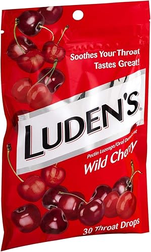 Miniatura 5 de Luden's Wild Cherry - Gotas para la garganta para la tos  Pastilla de pectinaDemulcent oral  30 unidades por paquete  Paquete de 3