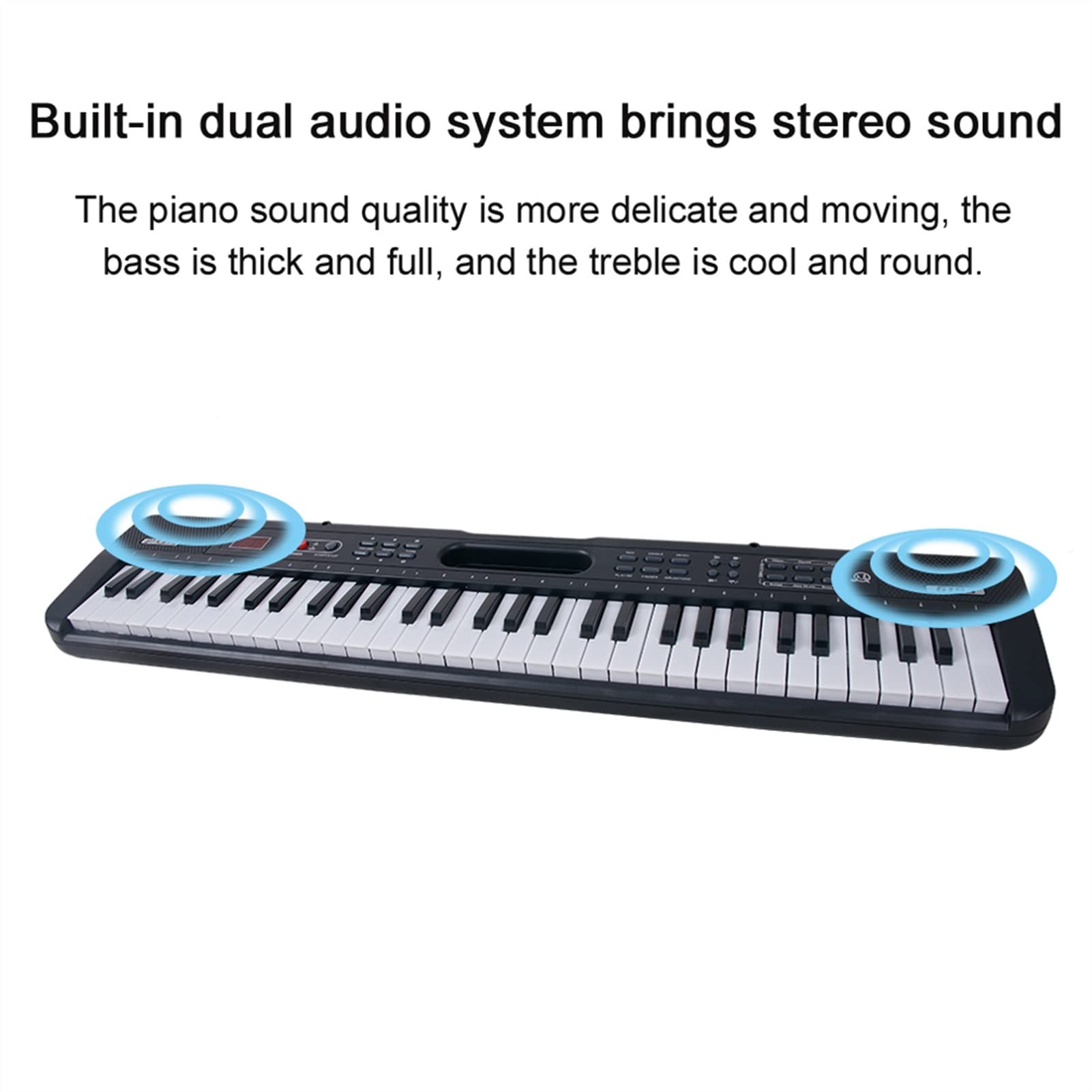 Tastiera Musicale 61 Tasti Elettrici Pianoforte Elettrico Musica Digitale Tastiera Elettronica Piano Portatile Multifunzionale