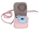 TEKTONIC Blush Pink Instant Camera Case for Fujifilm Instax Mini 11, Mini 12 & Mini 13 | PU Leather Bag with Pocket & Adjustable Shoulder Strap | Shockproof Protective Cover gallery image