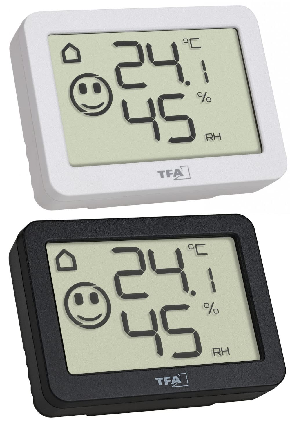 TFA-Dostmann TFA 30.5055 cyfrowy termohigrometr do monitorowania temperatury i wilgotności powietrza w pomieszczeniach