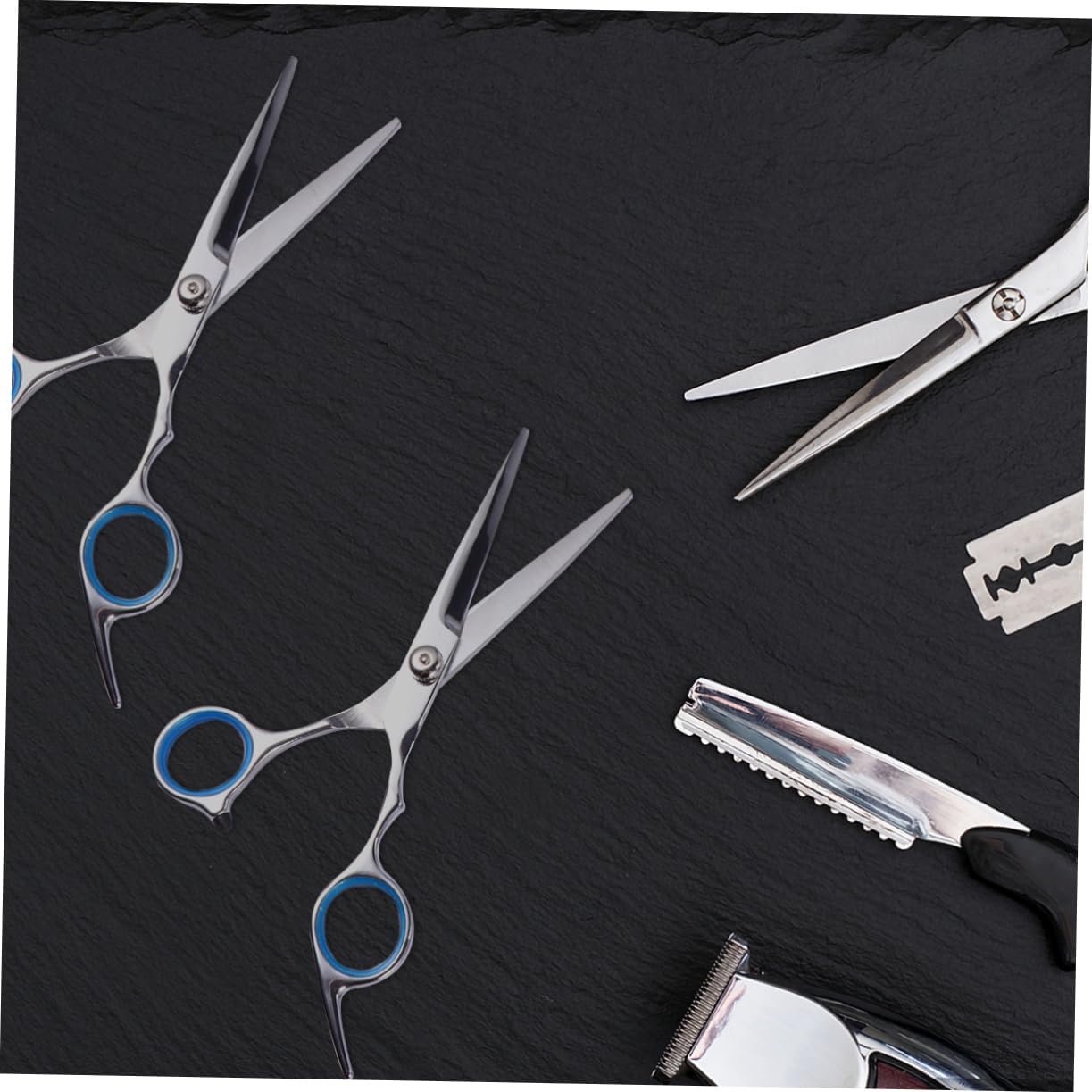 GALPADA 7pcs Hair Cutting Kit Hairdressing Scissors Set Finger Screws Hair Trimming Scissors for Women