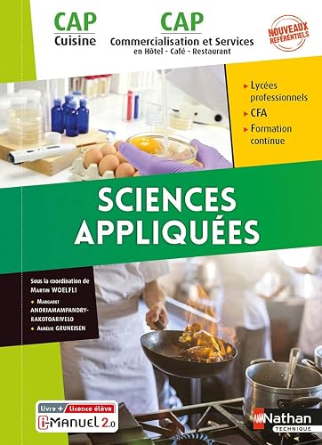 Sciences appliquées - CAP Cuisine &amp; CAP Commercialisation et Services en HCR