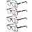 CLASAGA Progressive Multifocus Reading Glasses for Women,Blue Light Blocking Spring Hinge Fashion Pattern Print Computer Readers (pattern design-5, 2.0, x)
