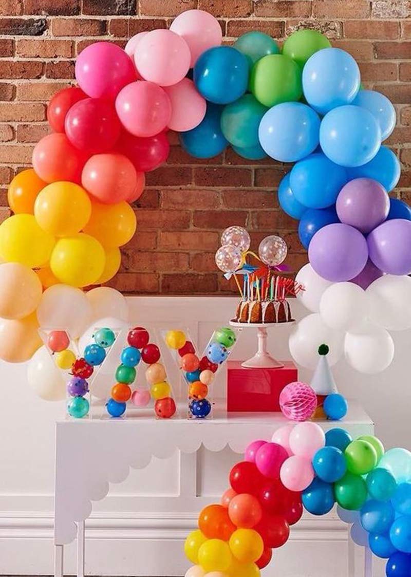 Balloon Garland Set Amscan Rainbow DIY Garland Balloon Kit - Party ...