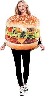 Seasons Adult Hamburger Costume, Novelty Halloween Outfit, One size