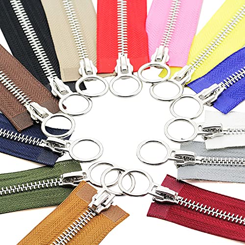 Wymiana zamka błyskawicznego,2 szt. 70/90 cm Otwarte metalowe podwójne suwaki okrągłe suwaki do szycia kurtki płaszcza odzieży DIY akcesoria rzemieślnicze(Army Green,70cm)