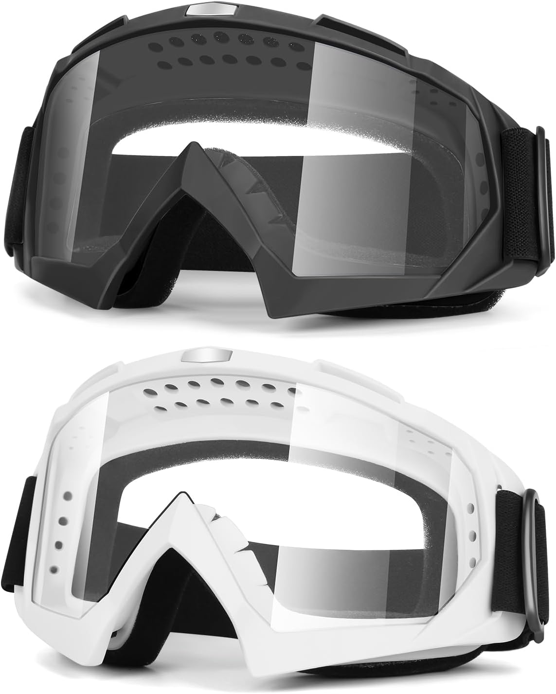 Protective Goggles 2 Pack Safety Glasses Eyewear for Nerf Guns Game Battle Mortocycle Dirt Bike ATV