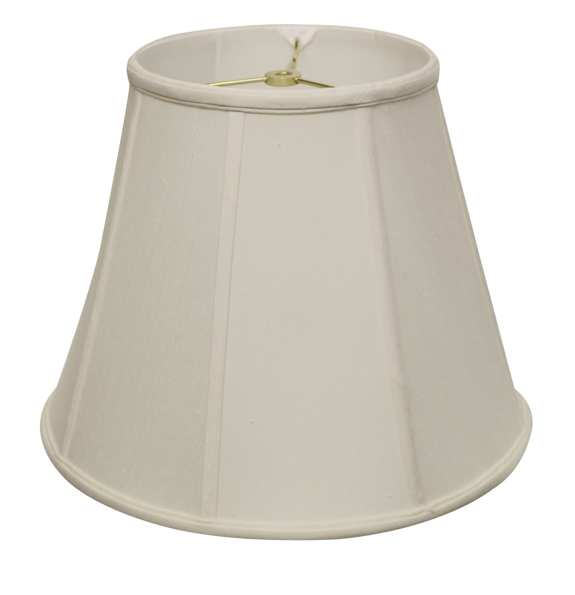 White Slanted Empire Monay Shantung Lampshade
