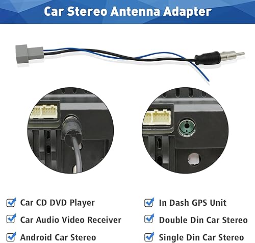 Miniatura 9 de Reemplazo del adaptador de antena estéreo de la radio del coche para FordGMVWPeugeotRenault coche CD DVD unidad principal