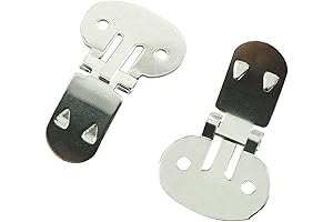 12pcs 304 Stainless Steel Blank Shoe Clips