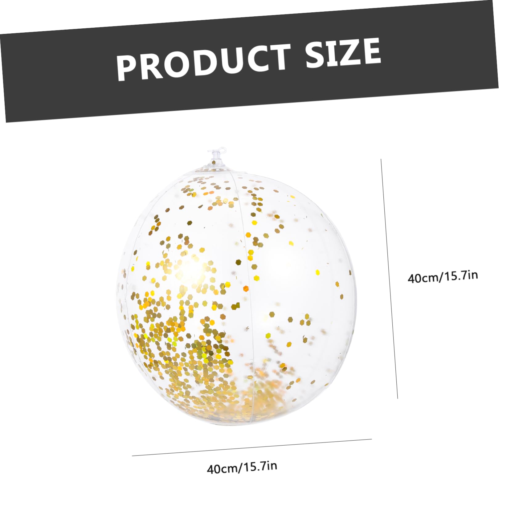 VANZACK 4pcs Beach Ball Balloons Big Shiny Inflatable Pool Balls for Boys and Girls Party Decorations