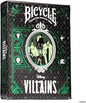 Bicycle Disney Villains Green by US Playing Card Co.