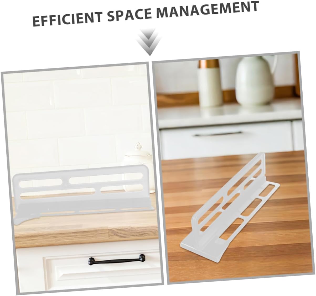 6pcs Adjustable Refrigerator Compartment Divider Set, Sturdy Plastic Fridge Organizer Partition Pads for Kitchen Storage and Daily Use Fridge Separation