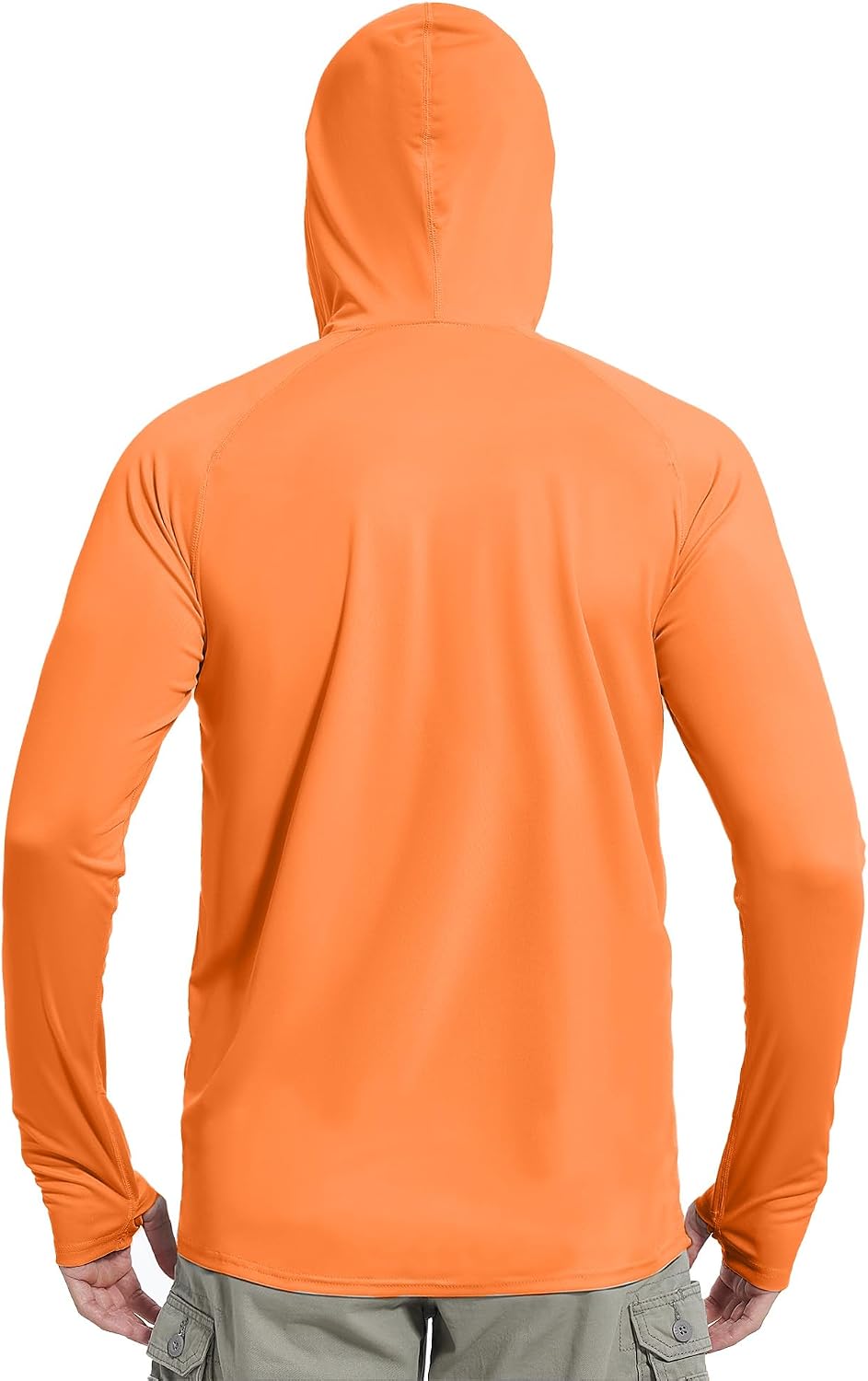 isnowood Mens UPF 50+ Sun Hoodie Long Sleeve Fishing Shirt with Face Mask image 2