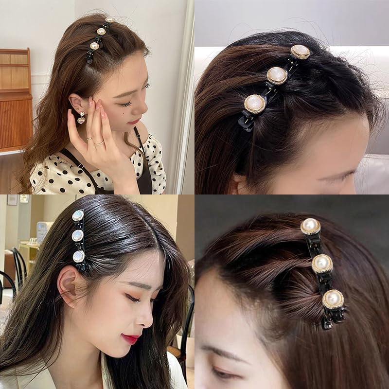 Pinzas brillantes para trenzas con piedras de cristal miniatura 2