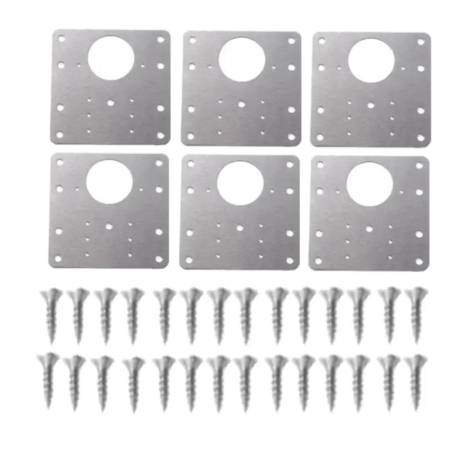 UZAMIRLEX Hinge Repair Plate, Stainless Steel Hinge Repair Plate For Kitchen Cabinet Cupboard Wardrobe Window Door(01 1pcs)