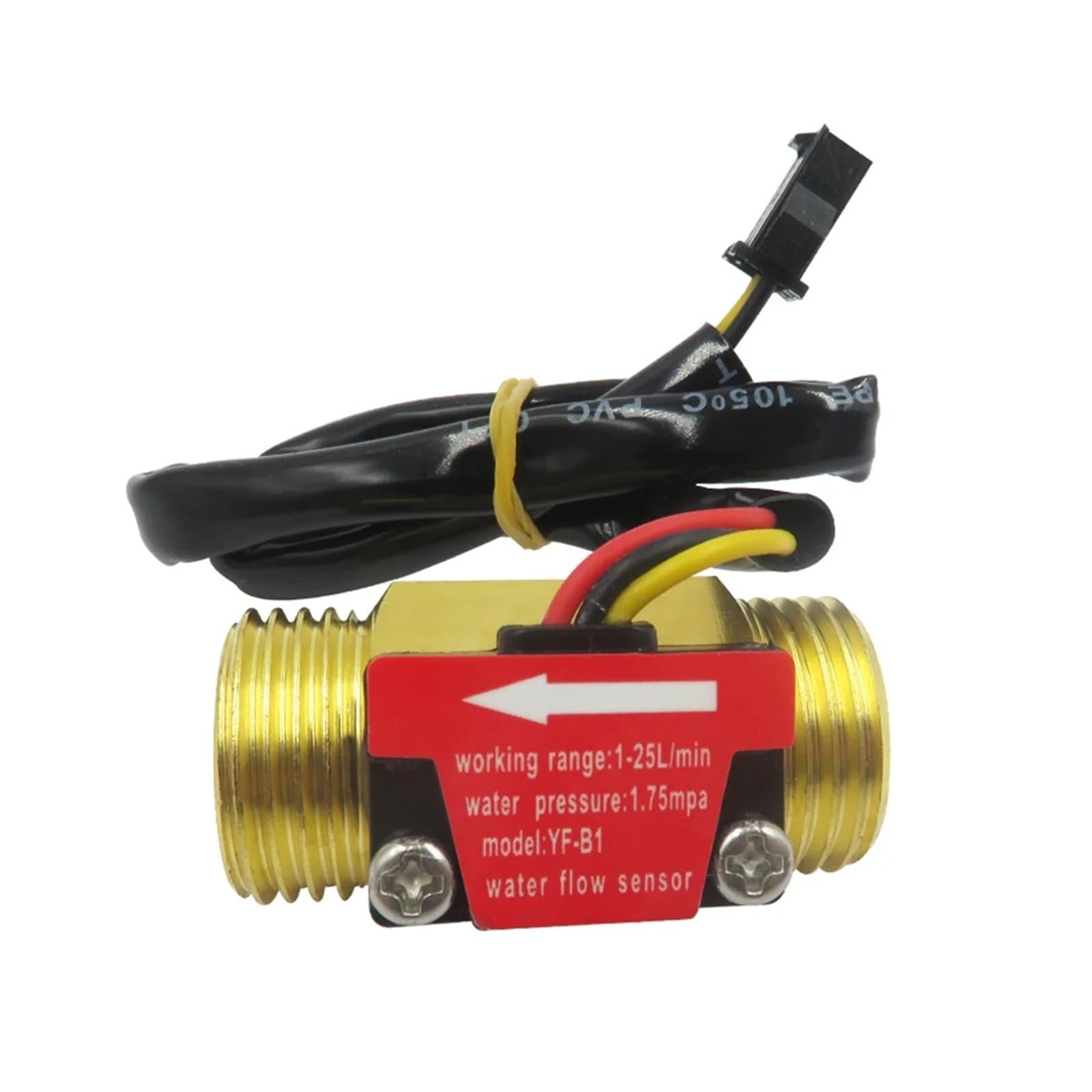 Medidor de caudal de agua, YF-B1 G1/2 Interruptor De Sensor Flujo Agua Medidor Industrial