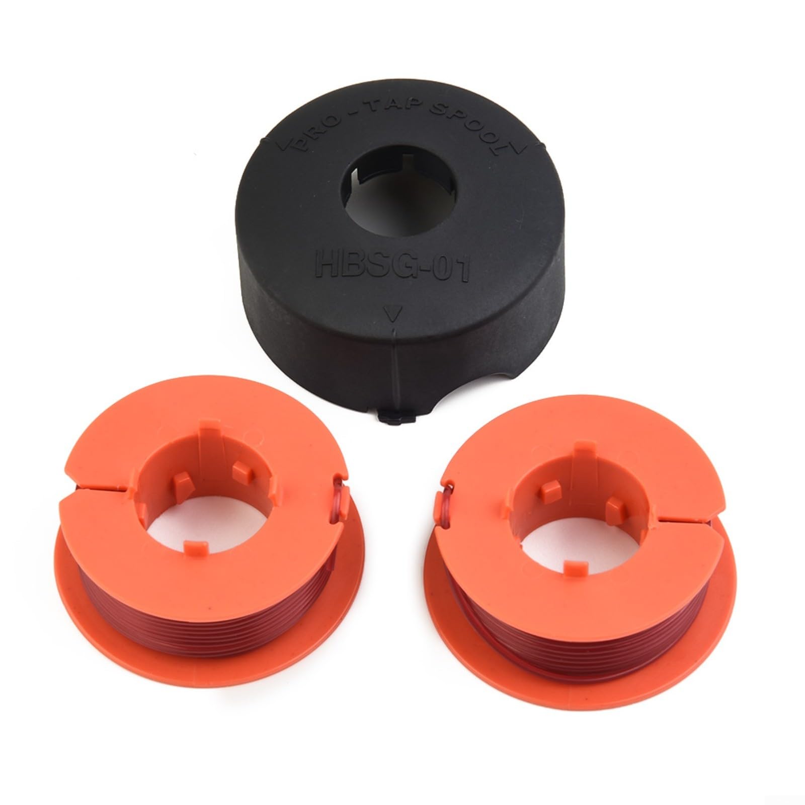 Copertura per bobina decespugliatore, diametro 1,6 mm, lunghezza 8 m, adatta per Bosch Art 23 26 30 Combitrim Easytrim Pro, testa di ricambio per rubinetto, 3 pezzi