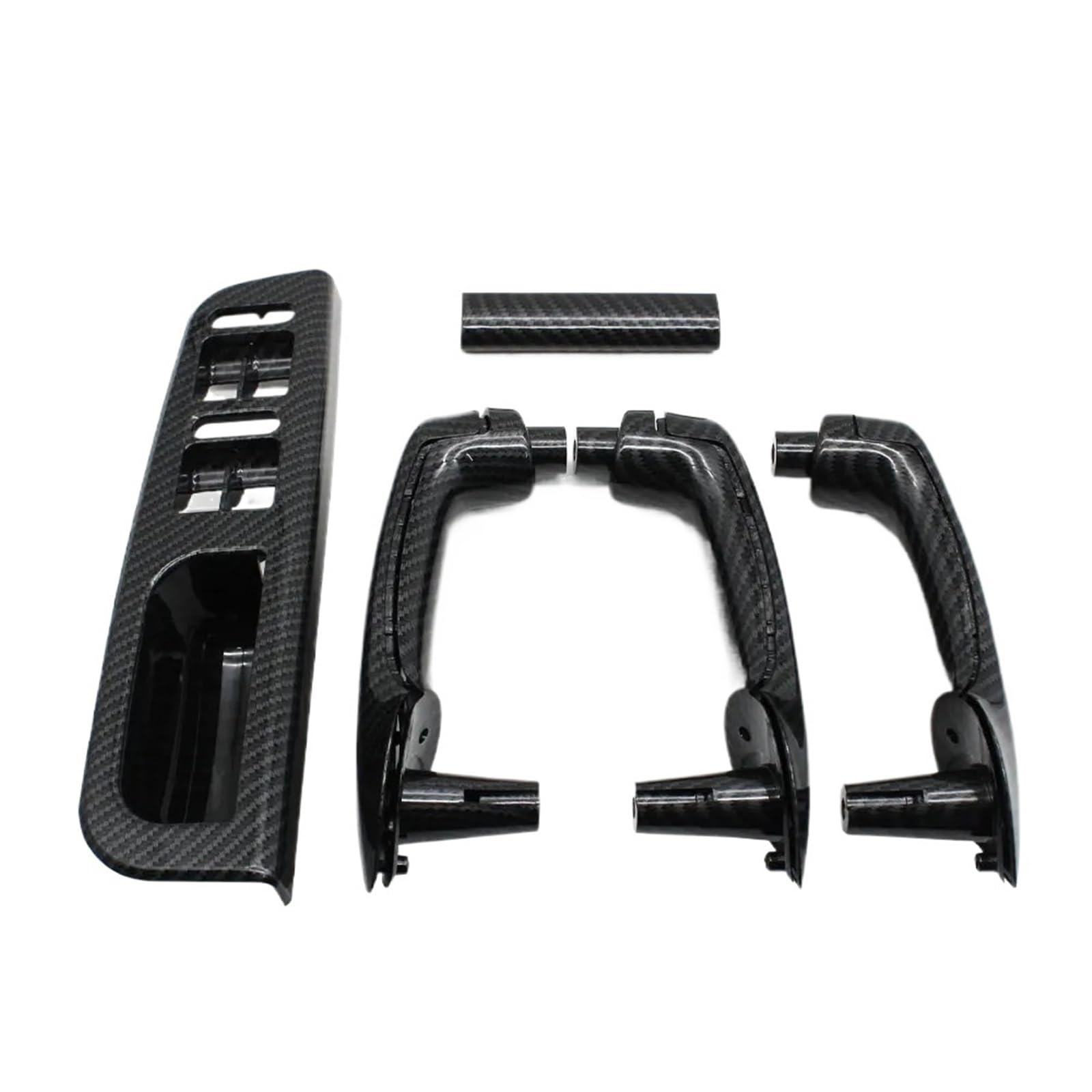 JYUTDW Door Inner Handle for Golf MK4 1999-2004 Car Interior Handle Inner Door Armrest Panel Pull(Carbon Fiber)