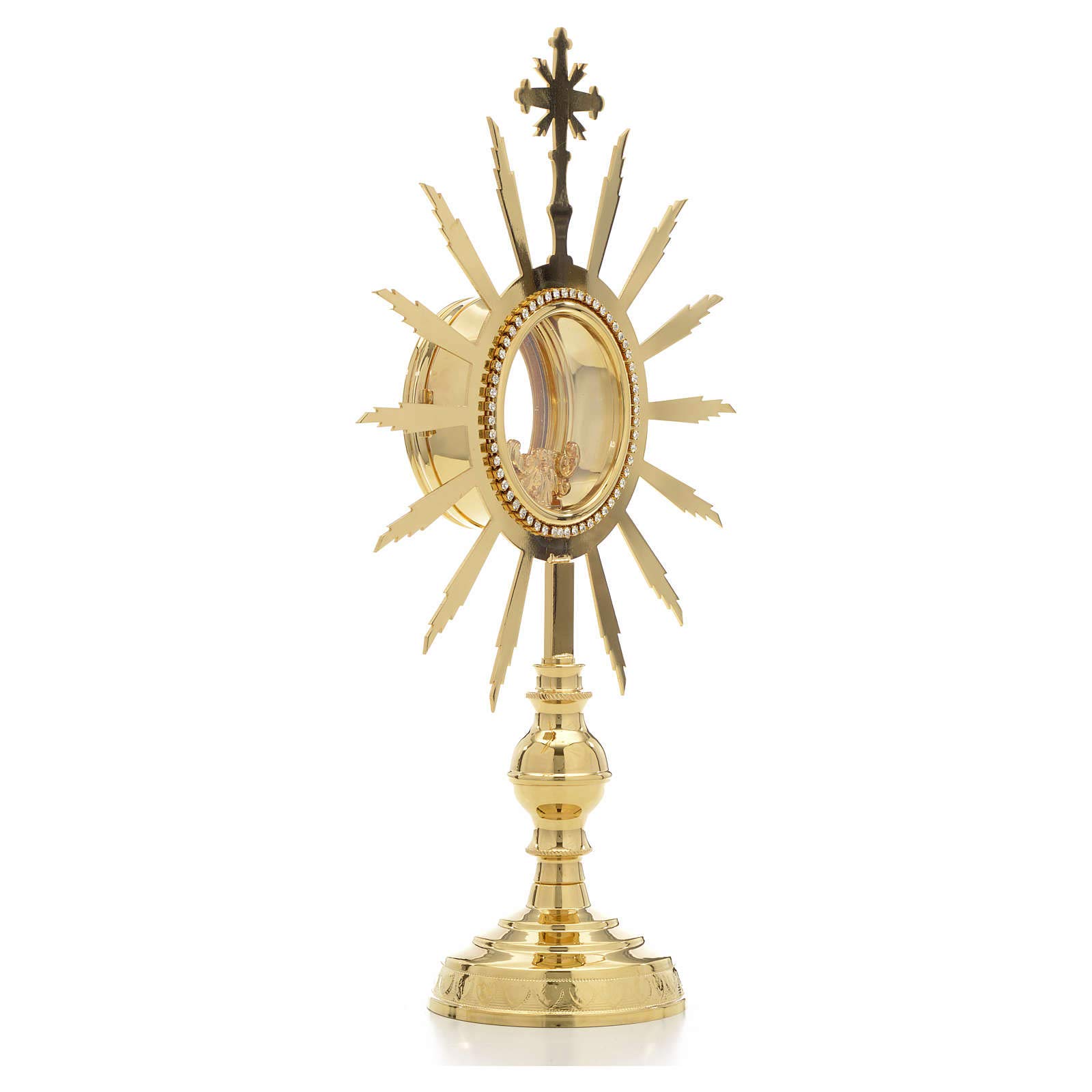 Holyart Monstracje Kustodia Relikwiarze metal: Monstrancja wys. 38 cm kustodia 8 cm