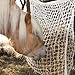 Fabbay 2 Pcs Slow Feed Hay Net Hay Feeder Bags for Horses Goat Stall Trailer Horse Feeding Supplies(24 x 35 Inch,White)