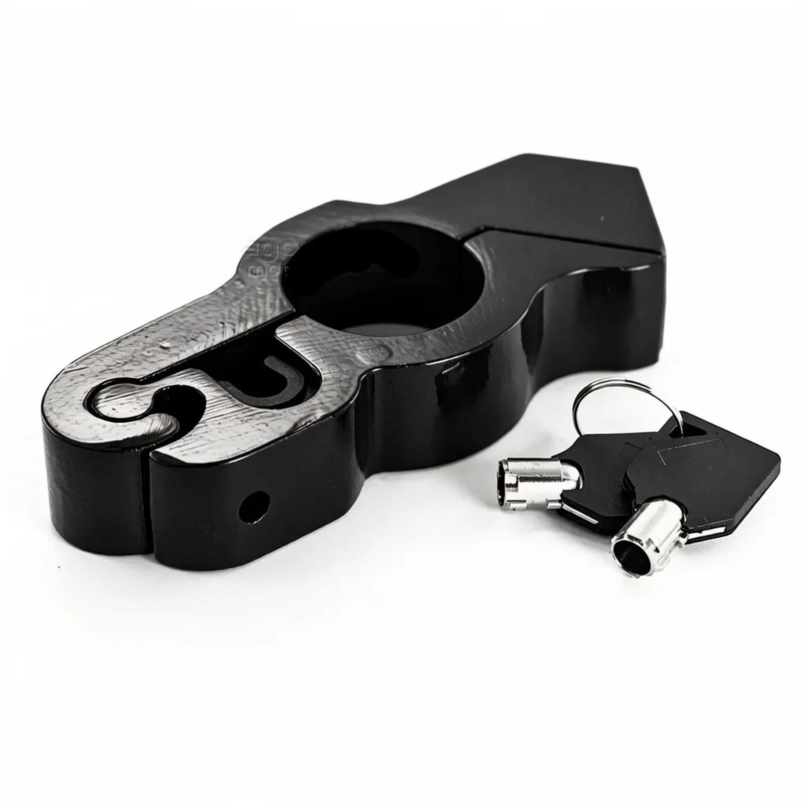 bezpieczna blokada motocyklowa Pasuje do blokady kierownicy motocykla QJ 700X. Wytrzymała stal antykradzieżowa na zewnątrz Blokada Motocykl(Black)