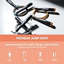 Speed Professional Exercise Jump Rope for Men and Women - Skipping Jumping Rope for Fitness Training Workout for Adults - Great for Cardio, Boxing, CrossFit (Premium, S700, Made in Korea, Silver) gallery image