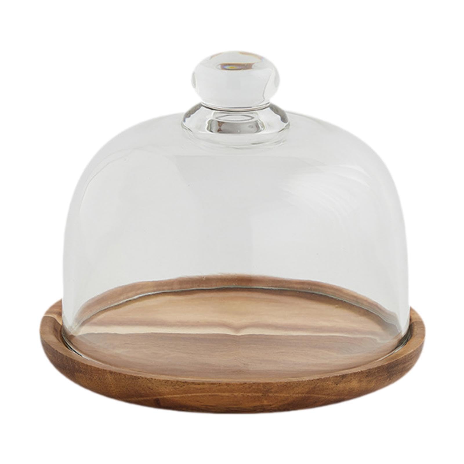 Soporte para Pasteles con Tapa de Cristal, Bandeja para Servir Pasteles, Expositor de Frutas, Bandeja para Servir Vajilla, Cúpula para Queso para Cump, 14.8 Cm X 12 Cm
