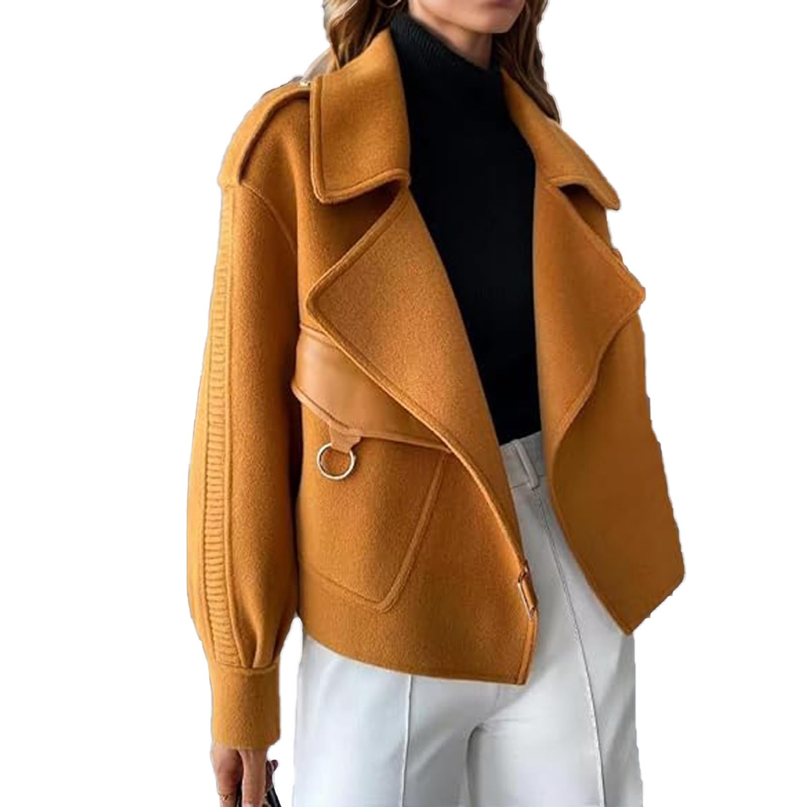 Piumino Donna Giacca Invernale da Donna con Cappuccio, Maniche Lunghe, Tasche, Cappotto Corto, Moda Autunnale, Elegante, Capispalla Shopping