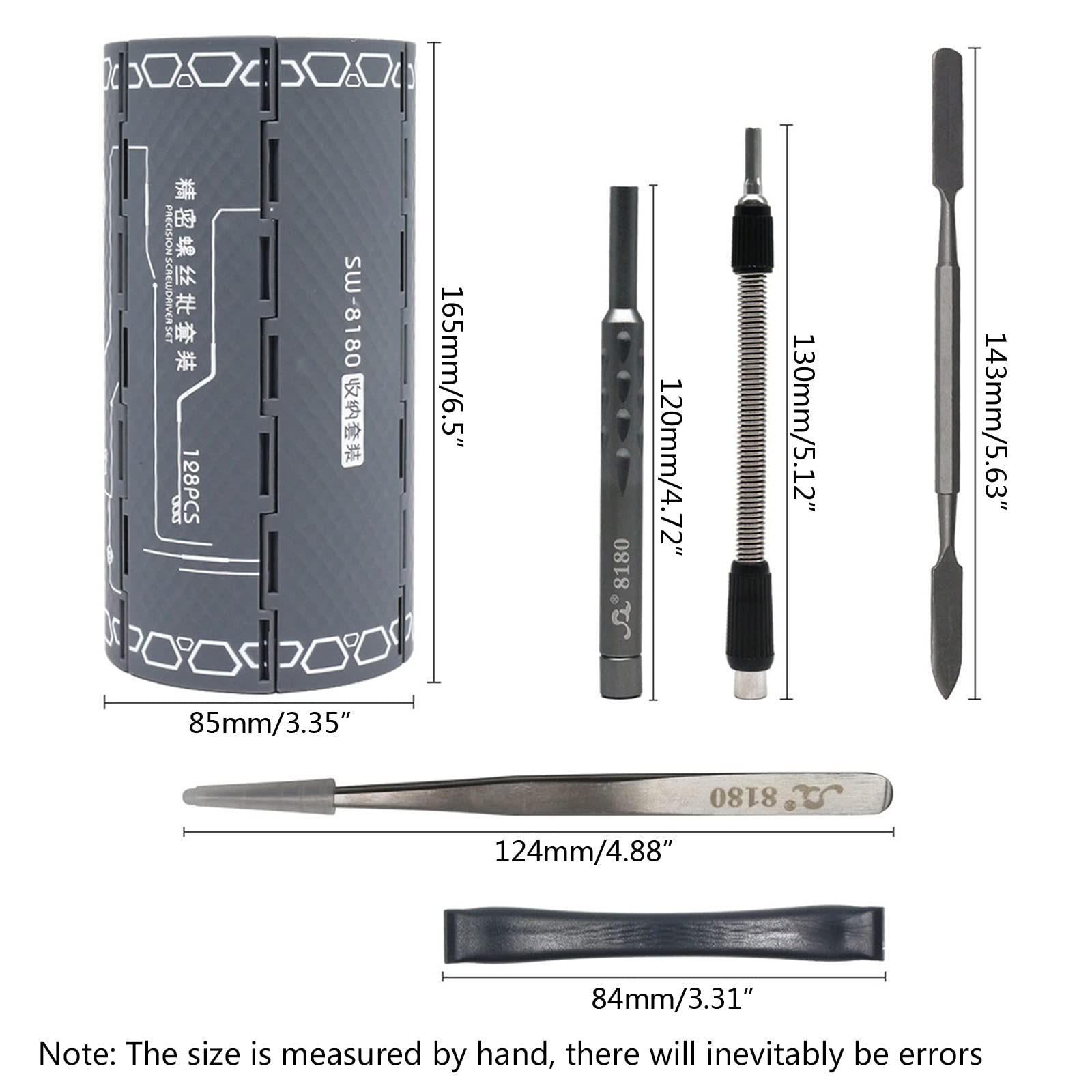 Jeu de tournevis de précision 128 en 1, kit d ' outils électroniques, jeu de tournevis magnétiques, outil de réparation pratique pour ordinateurs et téléphones